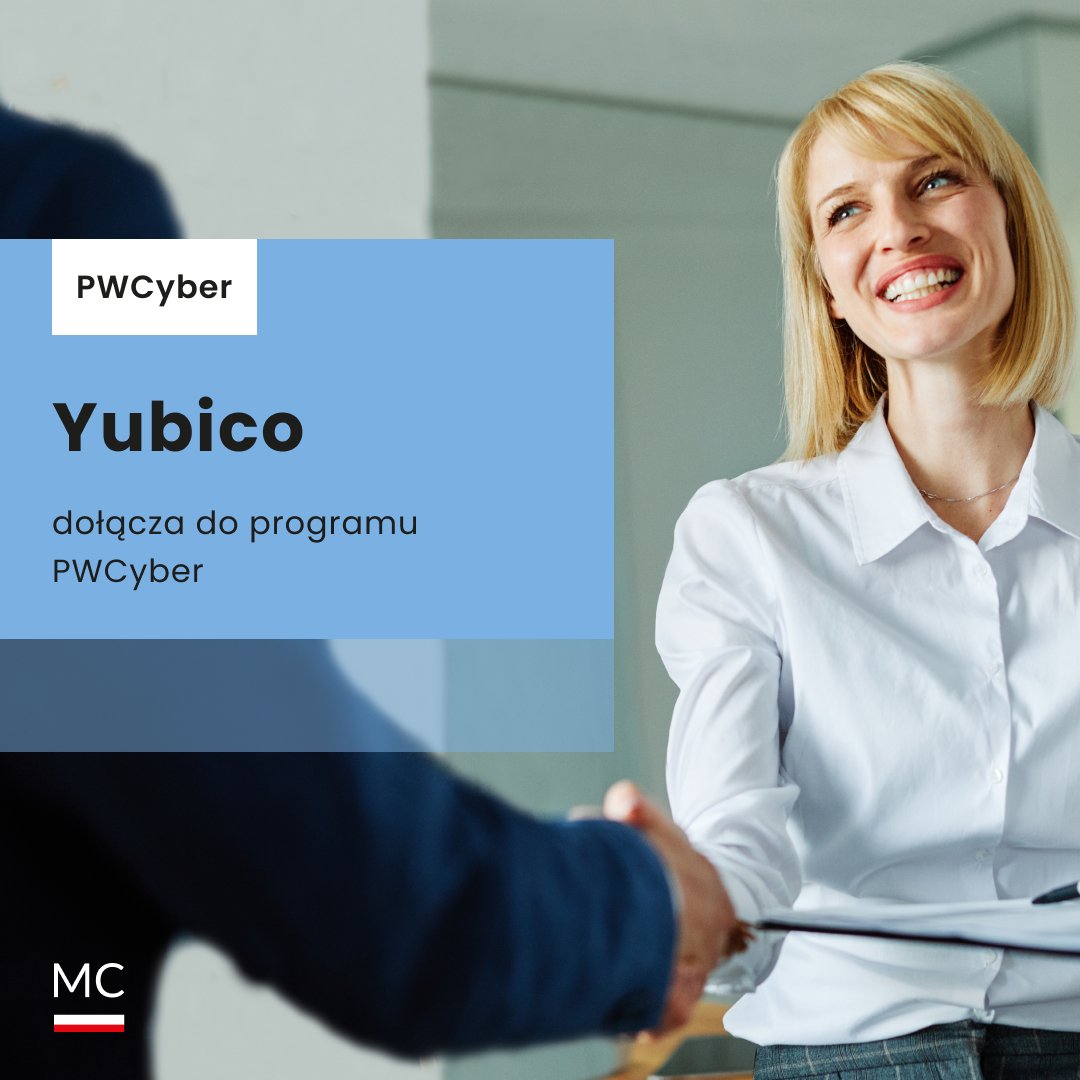 Firma @Yubico dołącza do programu #PWCyber prowadzonego przez #MinisterstwoCyfryzacji.🤝

Więcej informacji w materiale prasowym gov.pl/web/cyfryzacja…
 
 #cyberbezpieczeństwo