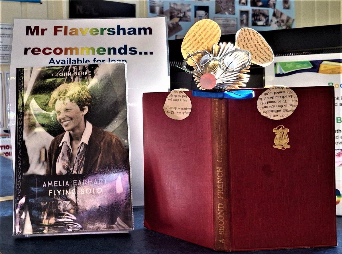 Did you know that on this day in1932, Amelia Earhart became the first woman to fly solo across the Atlantic? Find out more about this pioneering woman in Mr Flaversham's recommendation of the week. #AmeliaEarhart #ReadingForPleasure