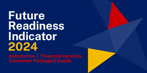 IMD_Bschool's tweet photo. Leaders in the finance, automotive and consumer-packaged goods sectors focus on innovation in preparation for dramatic transformation. This according to IMD’s 2024 Future Readiness Indicator, released today: https://t.co/sqBK8g26DO 
#IMDImpact #FutureReadiness https://t.co/5aNpRFC4GM