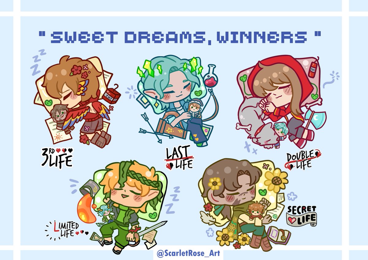 💤REPOST
💤' Sweet Dreams, Winners ' 
☀️✨🌙☄️🌍 

#grianfanart #smajorfanart #pearlescentmoonfanart #itlwfanart #goodtimeswithscarfanart