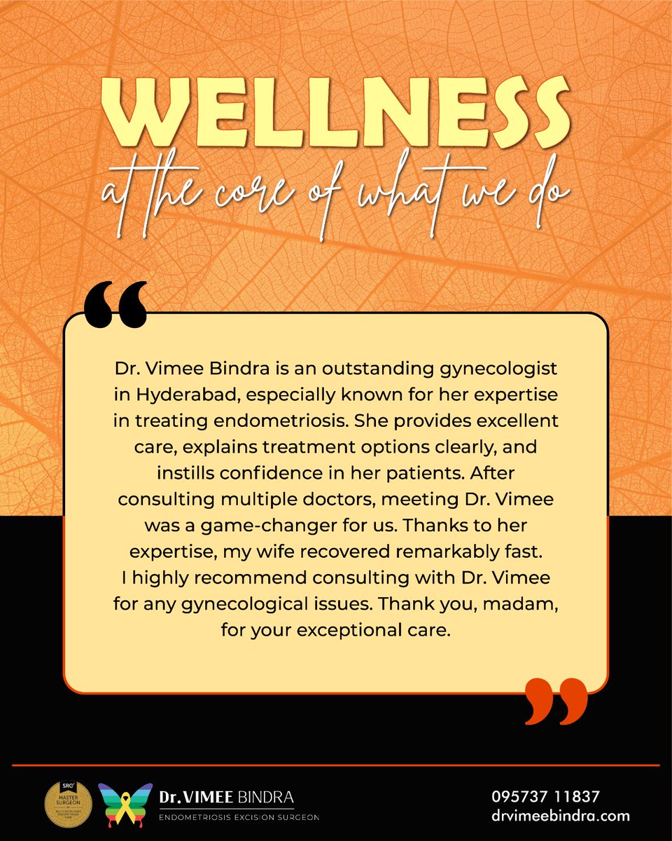 At the center for Endometriosis expertise, our focus is always on prioritizing patient care and health above all else. Hear it directly from those we've had the privilege to serve.
 
#drvimeebindra #endocrusader #gynecologist #endocare #endometriosis #endodiet #pcos