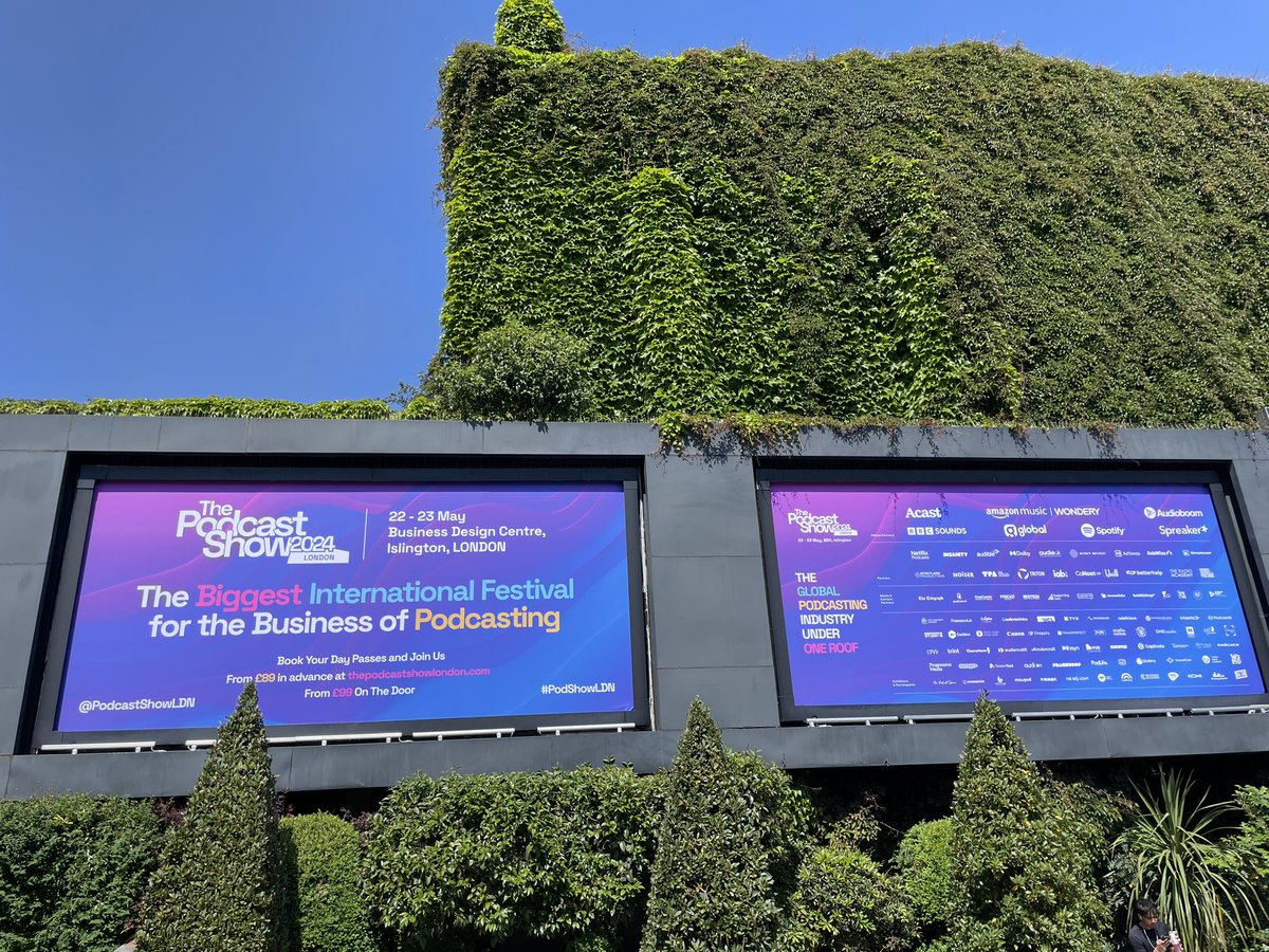 It’s happening! 🤩🎙️🎧 

👋 <a href="/PodcastShowLDN/">The Podcast Show</a> 

We’re here and ready to rock these next few days in London together for the biggest international festival for #podcasting.