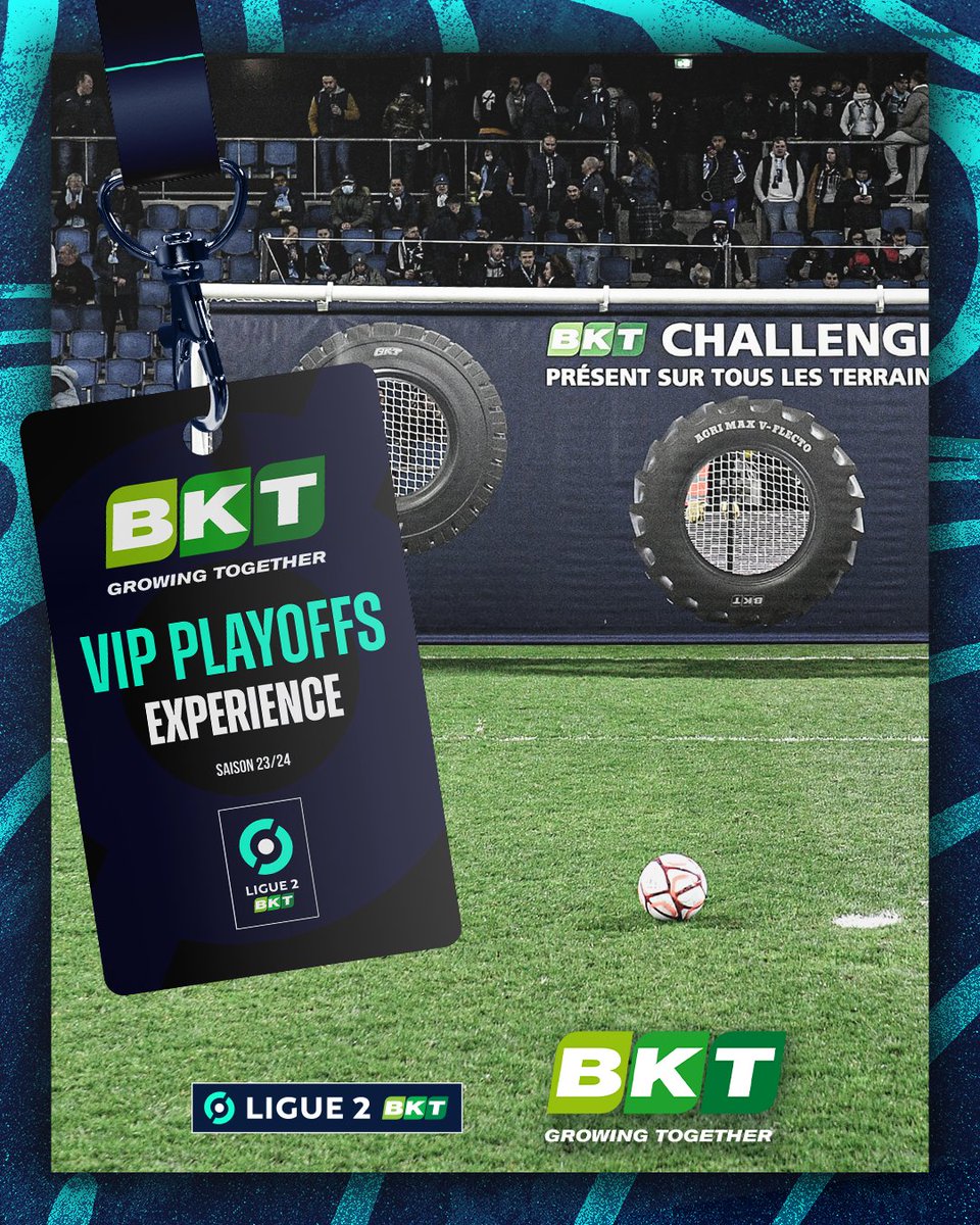 À l’occasion du Play-off 2, @BKTTires t'offre une expérience inoubliable :

⚽️ Échauffement bord terrain
😎 Places VIP
🎯 BKT Challenge
👀 Rencontre avec un invité exceptionnel

Pour participer, RT + mentionne la personne avec qui tu aimerais vivre ce moment vendredi prochain à