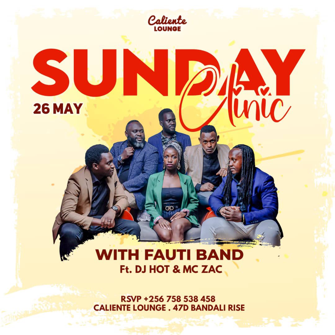 My Sunday chill spot has been identified. CALIENTE is back with a bang. Live band with @FautiBand 👍 I will be there.