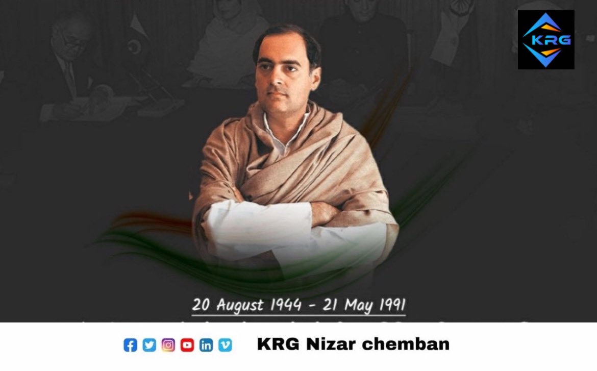 krgnizar's tweet photo. India is an old country but a Young Nation…
I am Young and i too have a dream… 
… I dream of India — Strong, Independent, Self-reliant and in the Front Rank of the Nations of the World, in the Service of Mankind

 Former PM Mr #RajivGandhi ji https://t.co/IsIifzqoMI