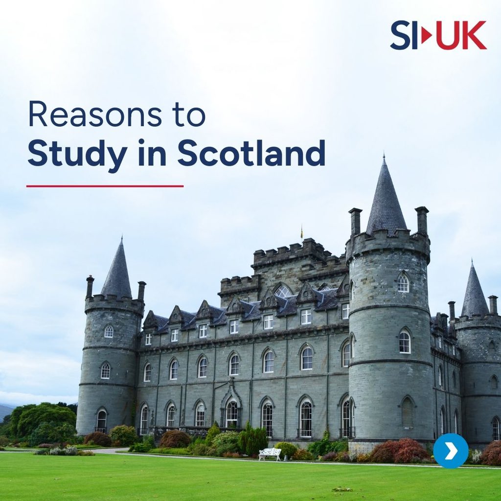 SI_UK_Nigeria's tweet photo. Scotland has some of the world’s oldest and most reputable universities in the world, making it a popular study abroad destination. Here are some of the reasons why you should study in Scotland.

#SIUK #Scotlandeducation #internationalstudents #studyabroad https://t.co/txPjaiOohk