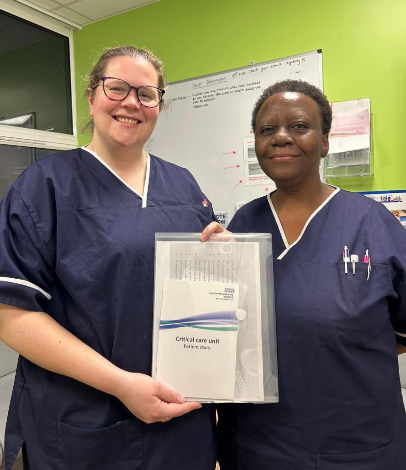 The Southend ITU Hospital has been using patient diaries, guided by Deputy Sister Gail Keane 📖. Diaries are proven to aid in the reduction of PTSD and the psychological healing of critically ill patient after discharge.