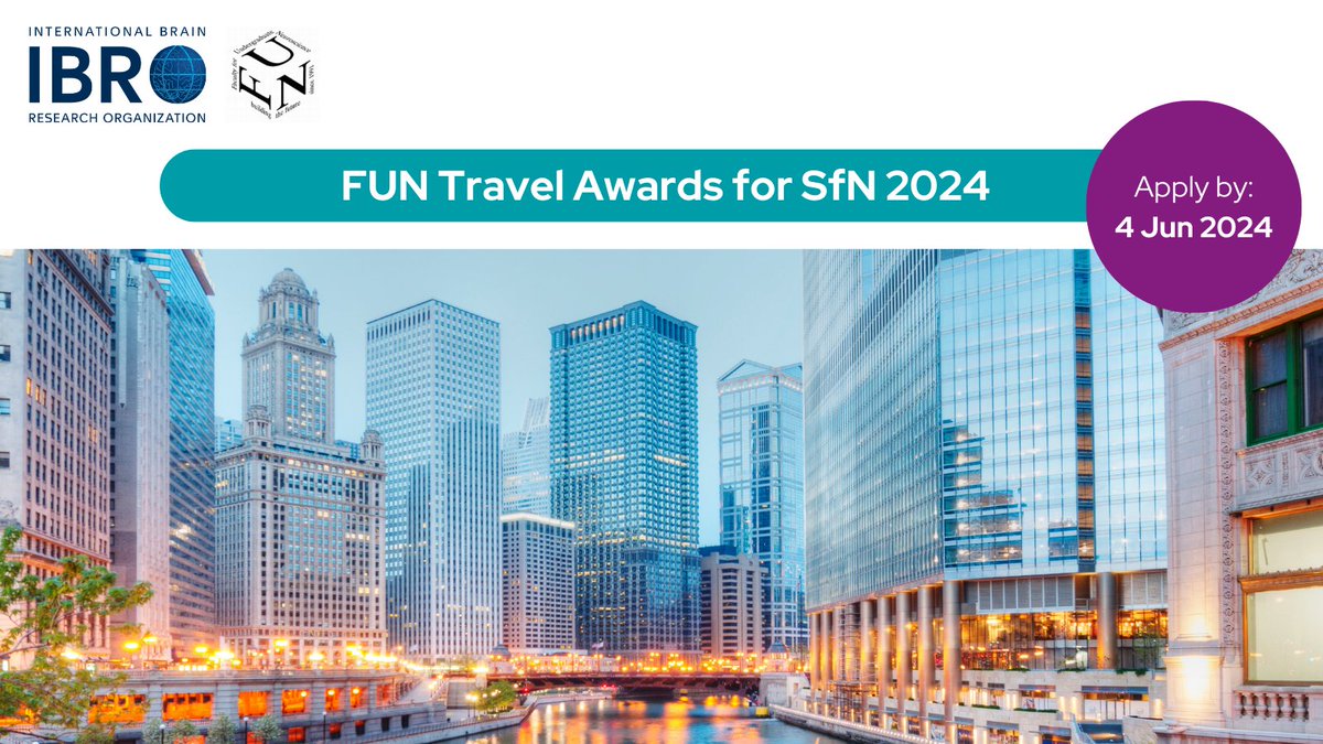 Are you an undergraduate student presenting a poster at Neuroscience 2024, SfN's annual meeting? Check out the FUN Travel Awards to support your #SfN24 attendance! Read more: ow.ly/7VoT50RJvG0 @FUNfaculty @SfNtweets