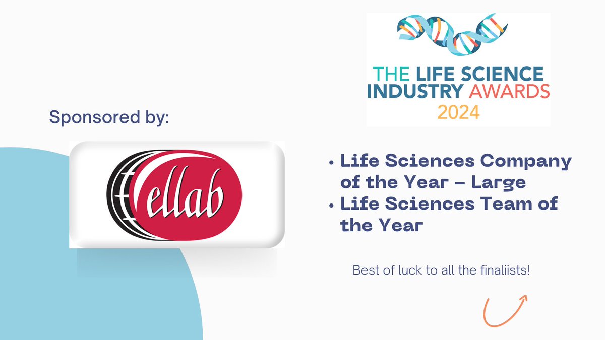 Ellab joined as platinum sponsor to the 2024 LSIA Awards, and they are proudly sponsoring the Life Sciences Company of the Year - Large & Life Sciences Team of the Year.

To know who the finalists are this year, click here - lifesciencesawards.ie/shortlist

#LifeSciencesIRL