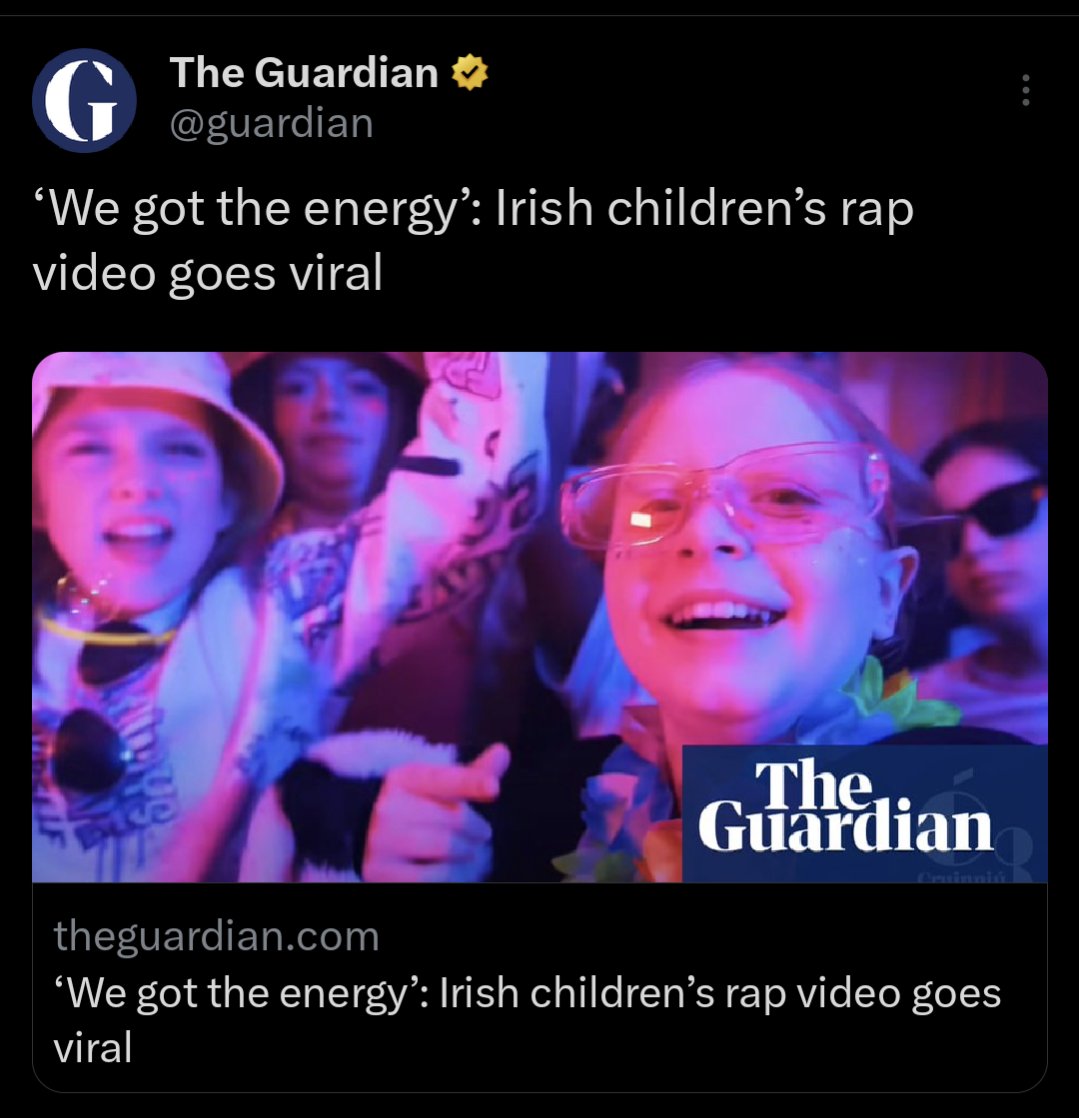Catherine Martin (@cathmartingreen) on Twitter photo 🥁"a drum’n’bass-beat masterpiece' 🤩
Huge congrats to the youth rap project <a href="/thekabinstudio/">The Kabin Studio</a> in #Knocknaheeny #Cork 👏
Fantastic seeing the piece come to life with the help of <a href="/creativeirl/">Creative Ireland</a> <a href="/DeptCultureIRL/">Department of Culture, Communications and Sport</a> 💚
#TheSpark is an anthem for #CruinniúNanÓg June 15th 🙌 🥁"a drum’n’bass-beat masterpiece' 🤩
Huge congrats to the youth rap project <a href="/thekabinstudio/">The Kabin Studio</a> in #Knocknaheeny #Cork 👏
Fantastic seeing the piece come to life with the help of <a href="/creativeirl/">Creative Ireland</a> <a href="/DeptCultureIRL/">Department of Culture, Communications and Sport</a> 💚
#TheSpark is an anthem for #CruinniúNanÓg June 15th 🙌