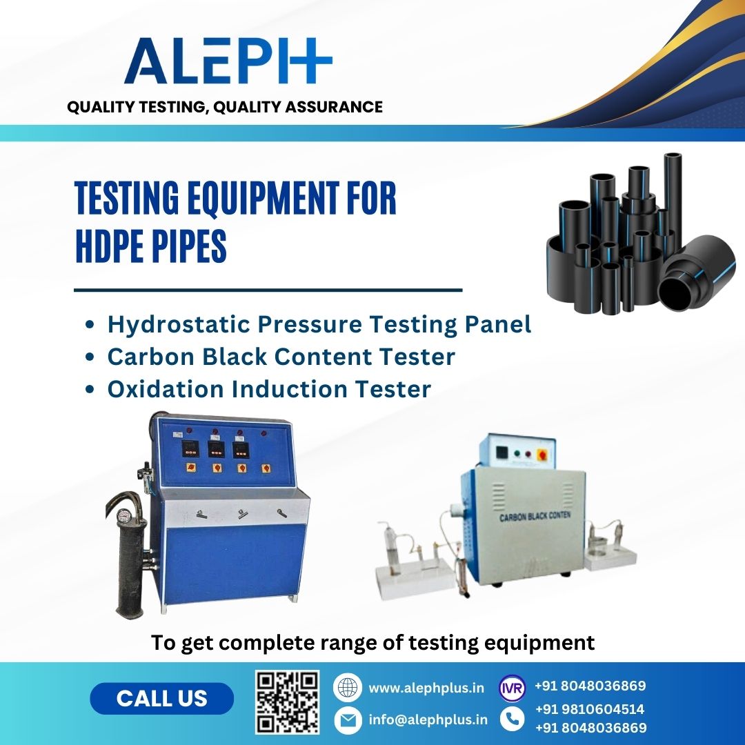 aleph_plus's tweet photo. TESTING EQUIPMENT FOR HDPE PIPES…
#testers #testing #testingequipment #labtesting #labtestingequipment #strengthtester #qualitytesting #alephplus #hdpepipe #hdpepipetesting #hydrostaticpressure #carbonblackcontenttester #oxidationinductiontester #hydrostaticpressuretester https://t.co/vPZVoUhlX7