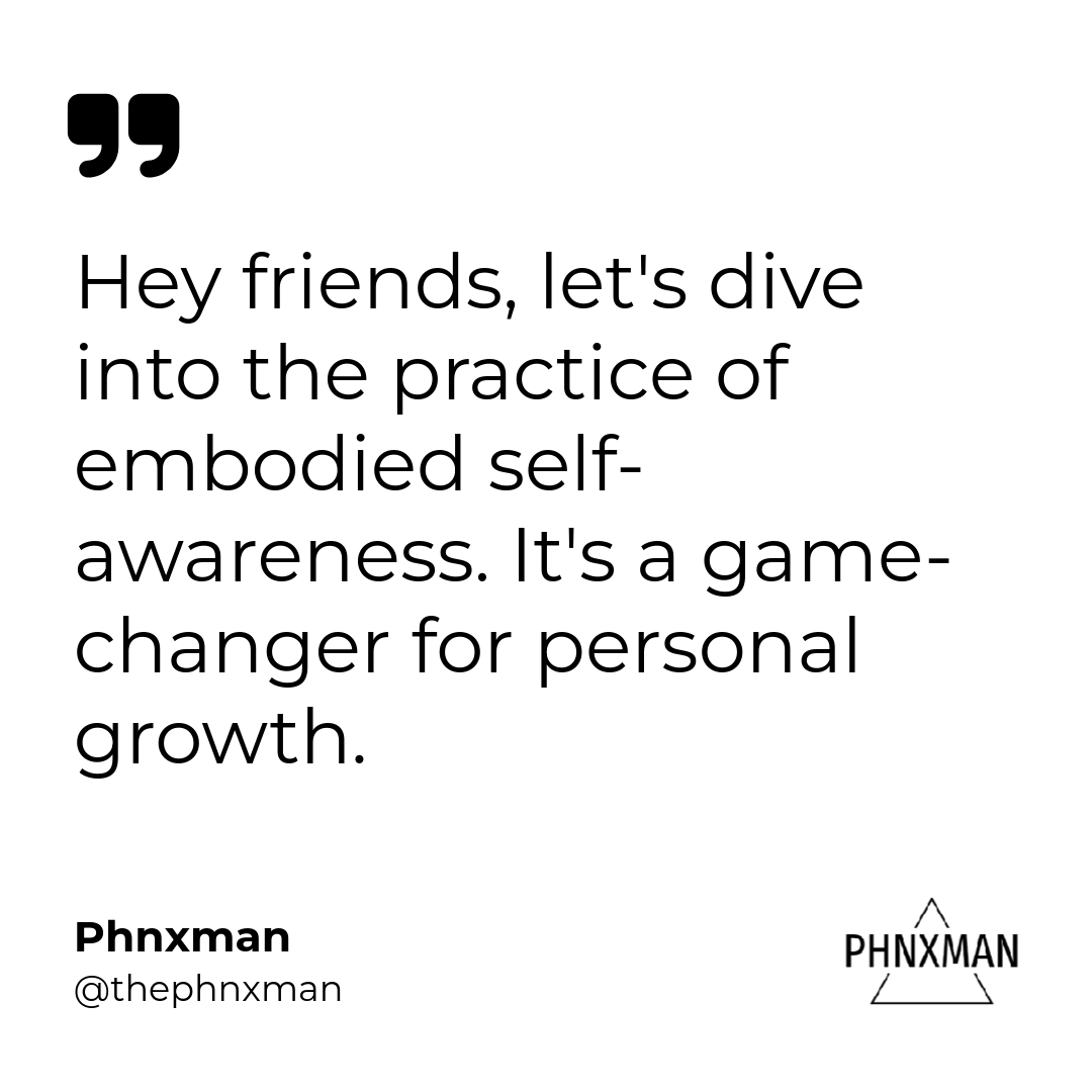 Embodied self-awareness can help us feel more in tune with ourselves. Share your thoughts or experiences with mind-body practices. Connect with us for daily inspiration. #MindBodyConnection #PersonalGrowth #SelfAwareness