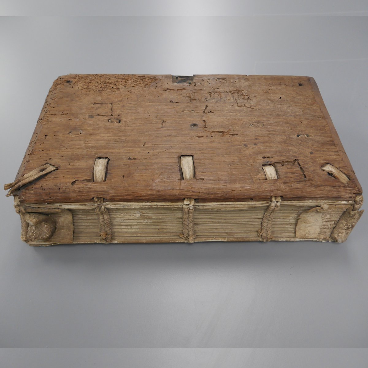 This week, the #CULconservation team have chosen their top 10 manuscripts from the the #CuriousCures Project. Today we have a Cistercian manuscript with an exposed medieval binding structure [CUL MS Add. 5368]. 

cudl.lib.cam.ac.uk/view/MS-II-000…

#bookconservation #medievalmanuscripts