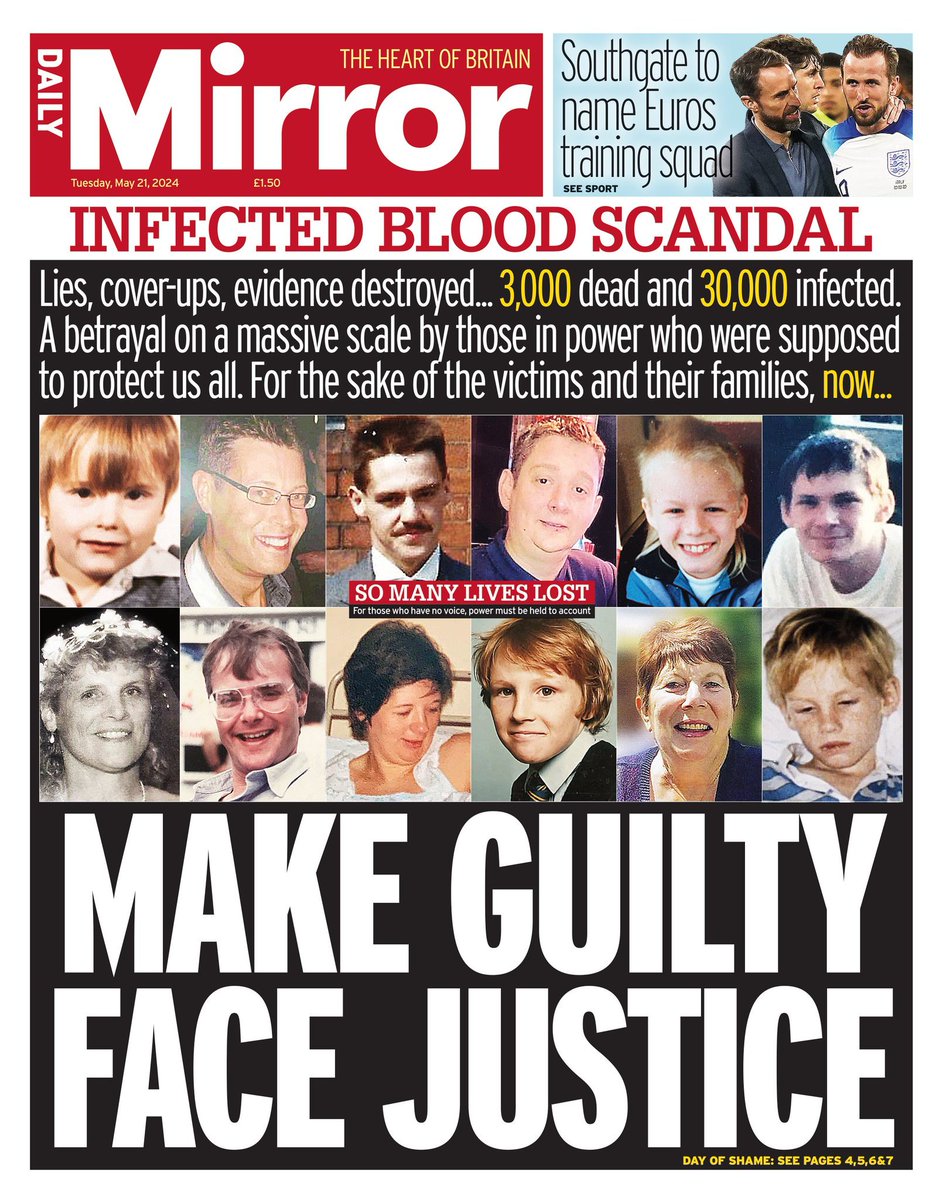 One of the reasons nobody will face justice for the infected blood scandal is that the main psychos behind this horrorshow are now dead.

Covid spread purposely in care homes killed at least 18,000.

& the people who did that are not just still alive, THEY ARE STILL IN POWER.

⏬