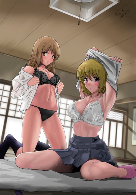 #作画カロリーの高い作品を上げようぜ
背景は定規当てて根気よく描きました!
苦手なレース模様も頑張りました! 