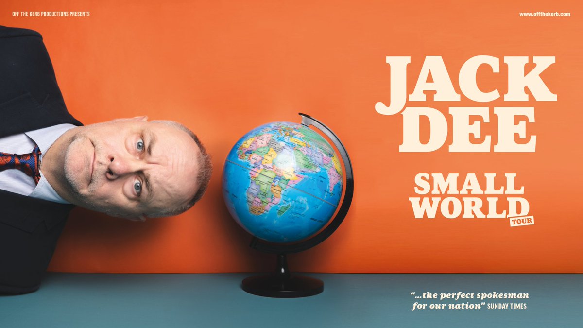 🆕 Discussing all things new in the world of radiators and Zoom call protocol, comedy legend @TheRealJackDee brings the #SmallWorldTour to @yorkbarbican! 🎟️ Tickets will be available from 11AM Thursday 23 May. yorkbarbican.co.uk/whats-on/jack-… #York #YorkBarbican @thisisyo1