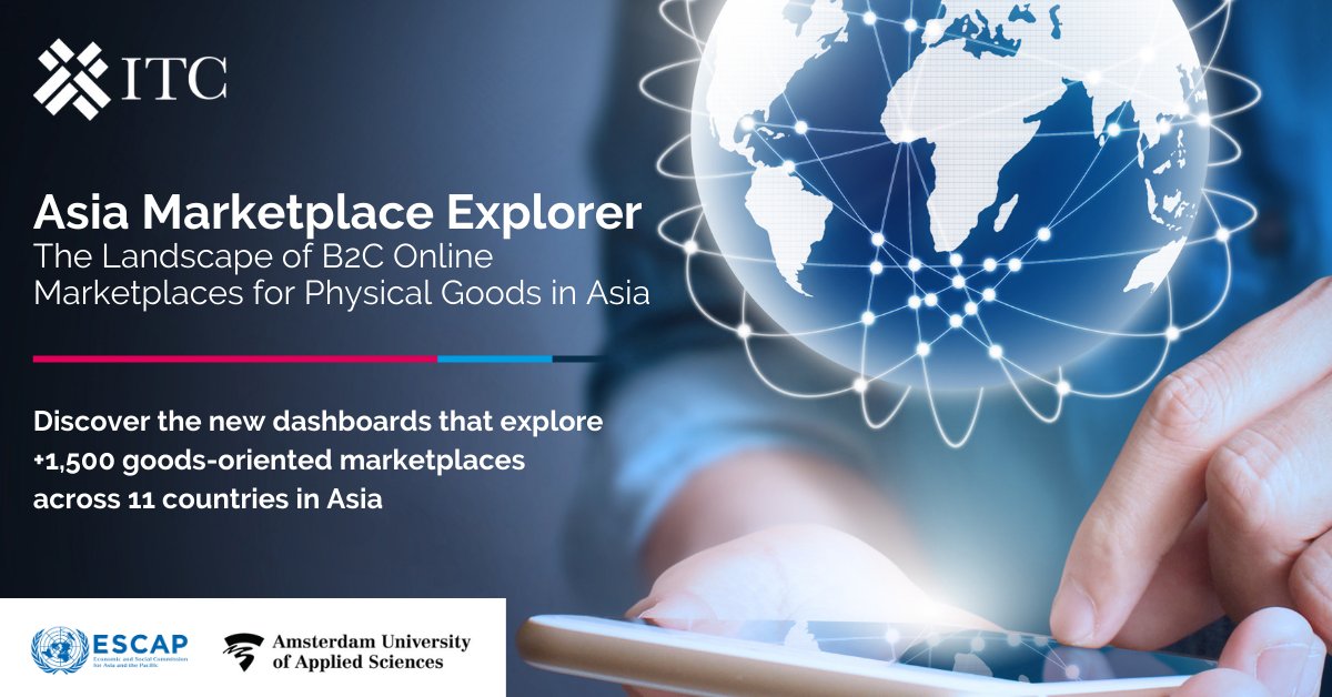🚀 Exciting news! Introducing the Asia Marketplace Explorer, a collaboration between @UNESCAP, @HvA, and @ITCnews.

Explore B2C online marketplaces across 11 Asian countries for insights into #ecommerce landscapes in #Asia.

Try it now: bit.ly/3ye6aX0