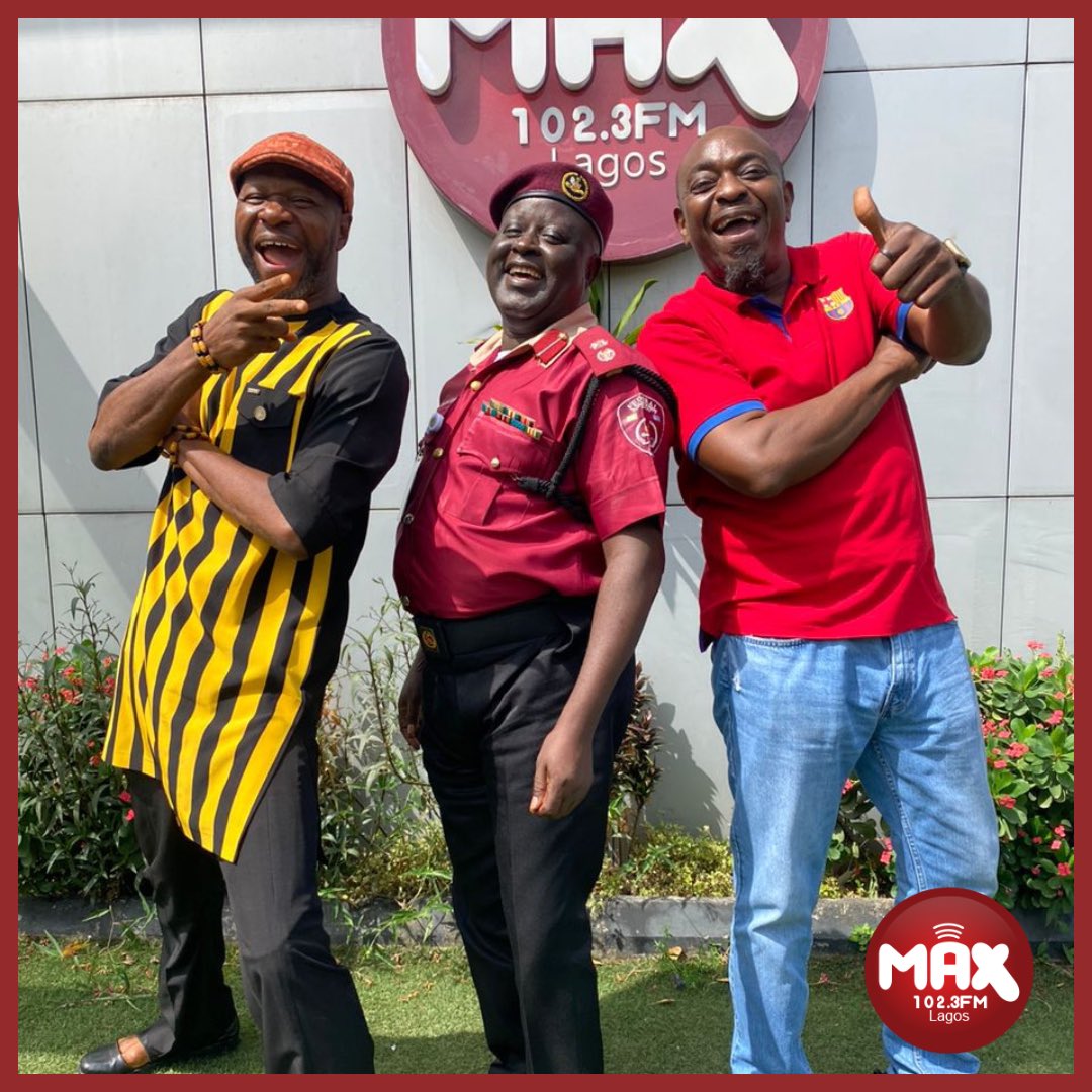 Max1023FM's tweet image. Mr Patrick Dung Davoc Sector Commander FRSC Lagos Sector Command paid a visit to the #wetindey house to discuss on some FRSC related matters 

#maxfmlagos #wetindeyshow