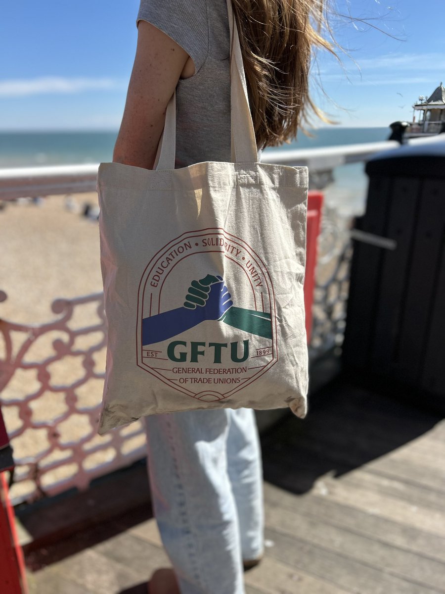 We're loving the pictures of our customers rocking their new GFTU branded attire 😎 ✊ We'd love to see you at an event in our t-shirt and badge, at work with a cuppa in our mug, or out shopping with our tote bag! 😊 Grab a fab deal - gftu.org.uk/shop/ #GFTU #GFTU125