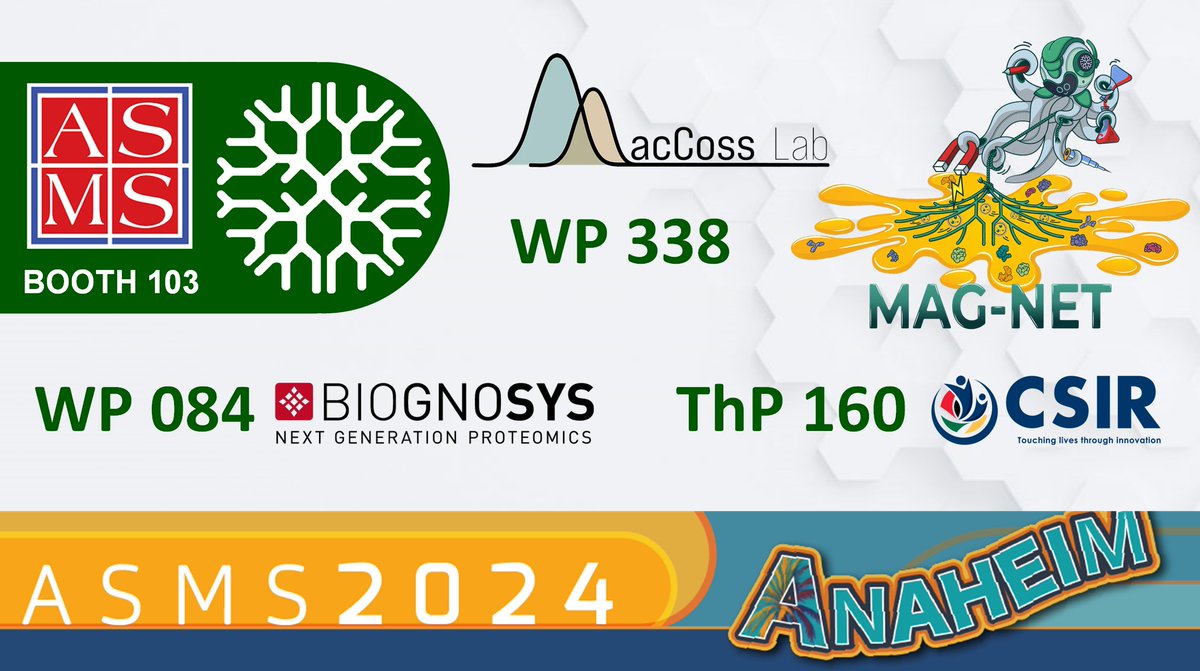 ReSyn_Bio's tweet photo. Interested in the latest #Mag_Net developments in collab with the @MacCossLab for deep proteome profiling of plasma? Visit Poster #WP338 or #Booth103 @asmsnews for details! For analysis of clinical samples bookmark posters #WP084 from @biognosys and #WP160 from @CSIR! https://t.co/ovKb8FoGin