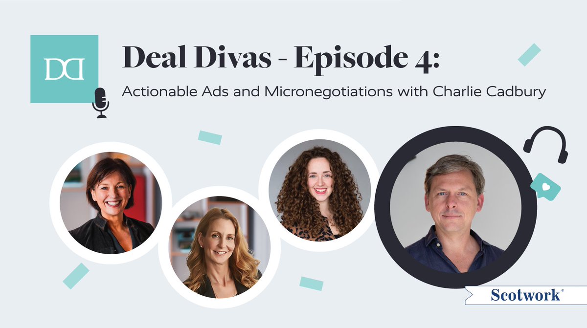 Actionable Ads and Micronegotiations🎙️

Our CEO, <a href="/CharlesCadbury/">Charles Cadbury</a>'s episode on the Deal Divas Podcast is live🤩

<a href="/Scotwork/">Scotwork</a>

Check it out today:
youtu.be/yjav9TMZ8TM?si…

#SayItNow #ActionableAds #DealDivas