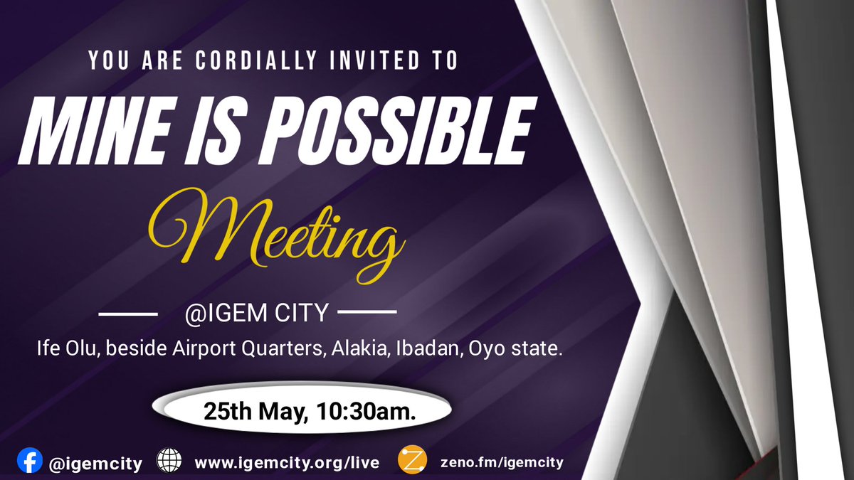 Behold, I will do a new thing; now it shall spring forth; shall ye not know it? I will even make a way in the wilderness, and rivers in the desert. Isaiah 43:19. Come and meet with God of possibilities. #igem #mineispossible #GodsKingdom #miracle #breakthrough