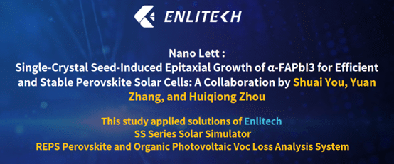 🧐🙋‍♂️Single-Crystal Seed-Induced Epitaxial Growth of α-FAPbI3 for Efficient and Stable #Perovskite #SolarCells🎉
🔍The research results indicated that the introduction of TEPPbBr3 effectively controlled the crystallization process of the perovskite...
enlitechnology.com/pv-application…