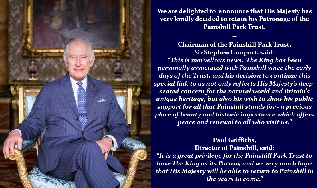 We are delighted to announce that His Majesty has very kindly decided to retain his Patronage of the Painshill Park Trust🌳 #Patron #Charity #Surrey #RoyalFamily