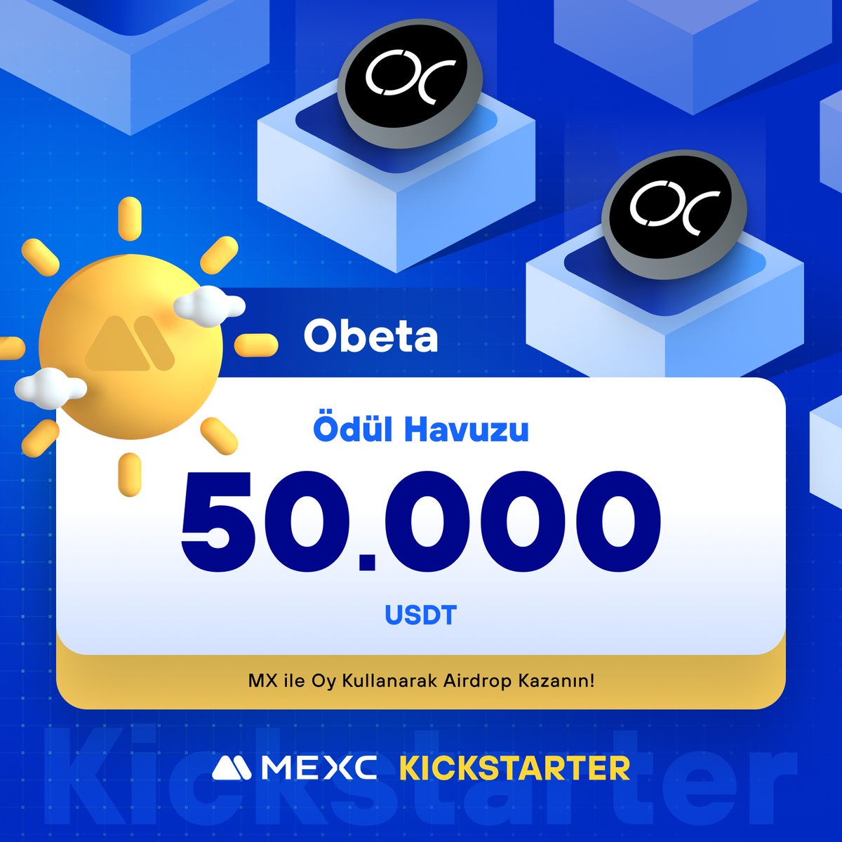 🚀 #MEXCKickstarter - @OnCallBeta $OBETA Projesi için Oy Kullanın, 50.000 $USDT Airdrop Kazanın! 🗳️ Oylama Tarihi: 21 Mayıs 2024 12.00 - 22 Mayıs 2024 11.50 📌 Ayrıntılar: mexctr.info/44SKgEU #MEXCTürkiye #MXToken #MX #BTC