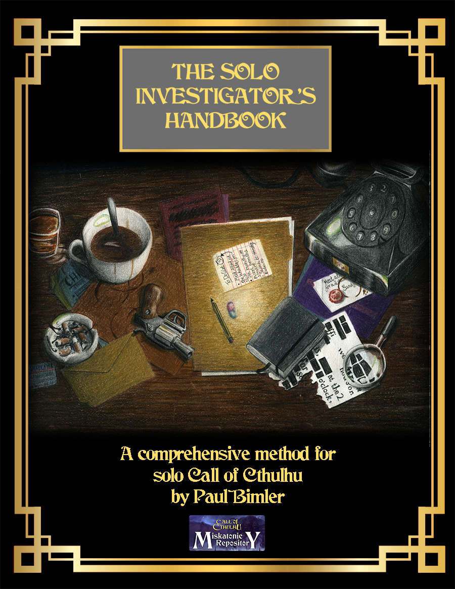 🏆MITHRAL🏆The Solo Investigator's Handbook by Paul Bimler is our first ever-community content 'Mithral Best-Seller,' with over 2,500 copies sold. Check it out—along with many other fine indie #CallOfCthulhu titles in @DriveThruRPG's Miskatonic Repository: legacy.drivethrurpg.com/product/266779…