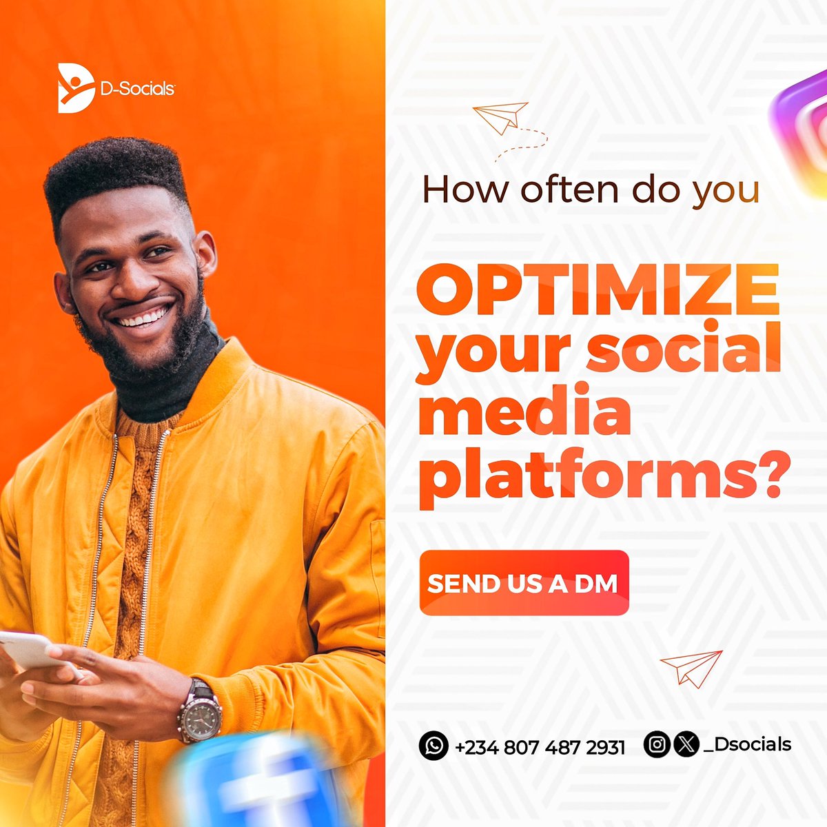 _Dsocials's tweet photo. Dear business owners, this stress shouldn't be for you! If at all you crave some stress, let it be on making money.

Do you have issues optimizing your digital marketing? Send a DM today! https://t.co/i5szutCMsu