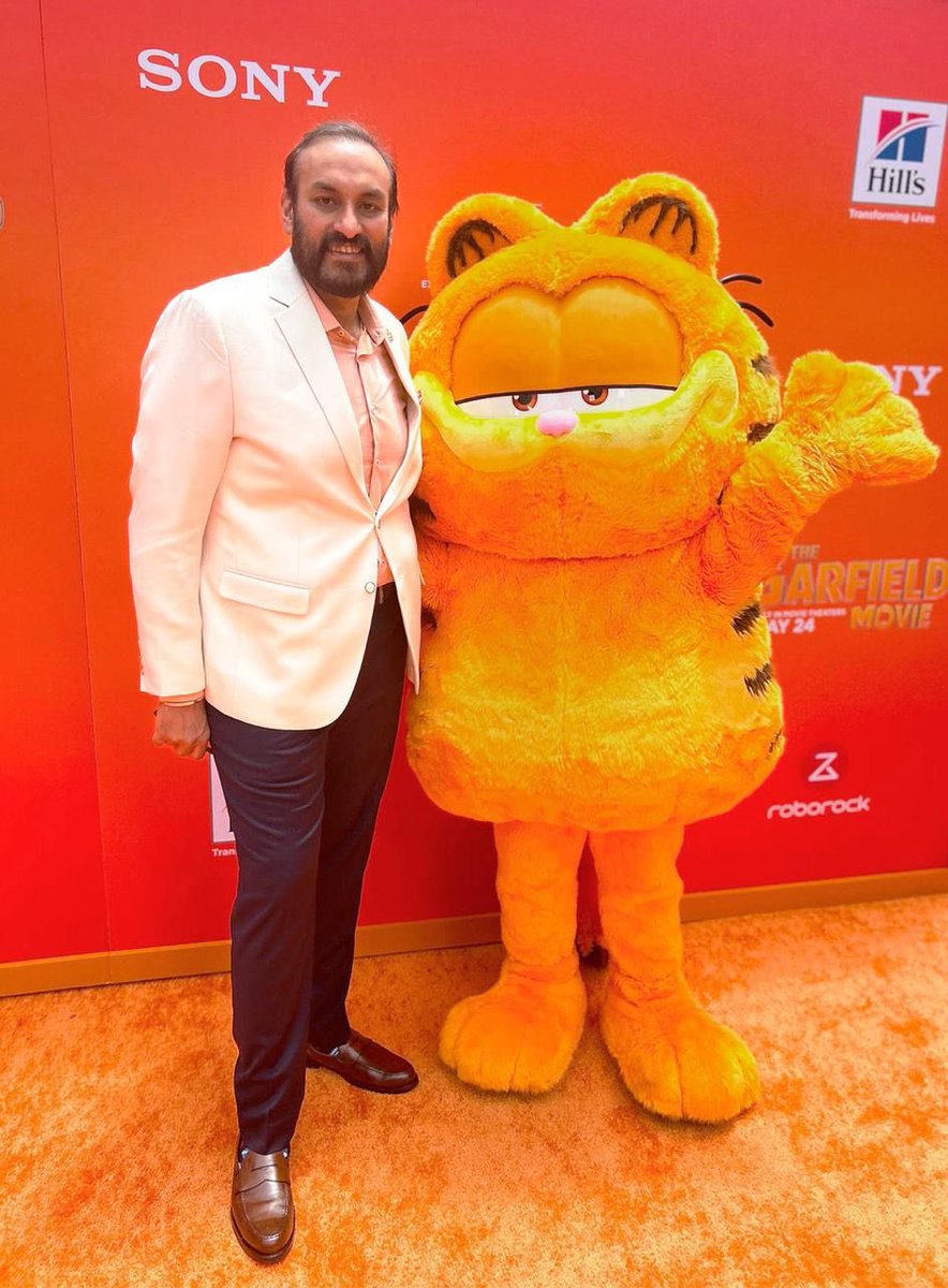 #NamitMalhotra gives India another reason to cheer as he turns producer of 'The Garfield,' his Prime Focus Studios and DNEG Animation team create a global hit. @malhotra_namit #ProducerOfTheGarfieldMovie #NamitMalhotra #TheGarfieldMovie #PrimeFocus #PrimeFocusStudios