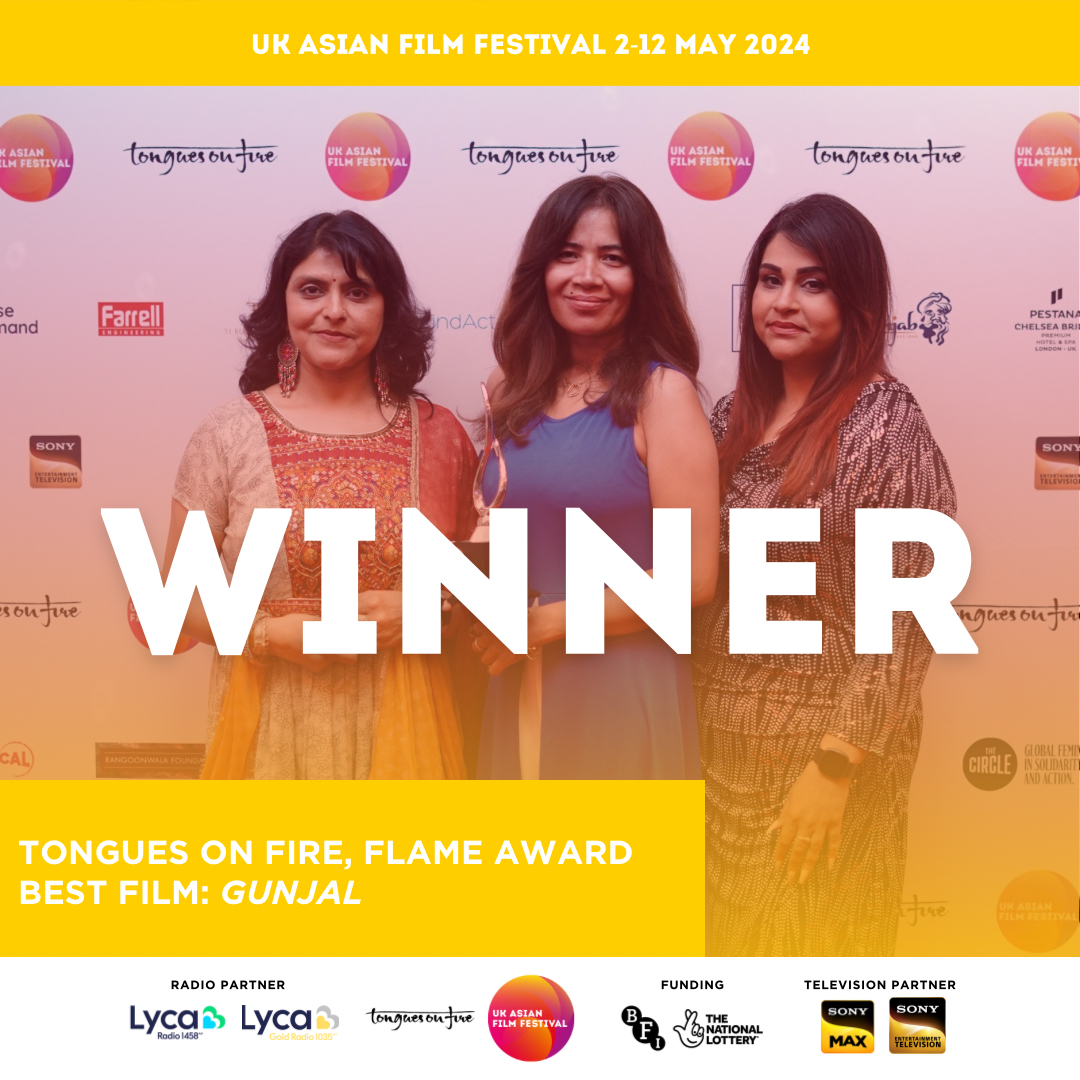 The award gala ceremony was an amazing evening with some incredible winners…

Congratulations to Gunjal for winning the Tongues on Fire, Flame Award for Best Film.

On behalf of the team at UKAFF, well done on your incredible achievement.
