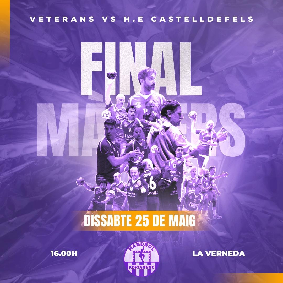 SAdrianenc's tweet photo. FINAL DE LA LLIGA a Verneda🔝💜💥
Aquest dissabte 25/05 els Veterans es juguen guanyar la Lliga a casa i necessiten el suport de l'afició lila. És la tornada contra el @HandbolEsportiu a les 16h. Vine a animar i fem que La Verneda sigui un fortí. A per totes equip!!
#OrgullLila https://t.co/F6vnogzWLq