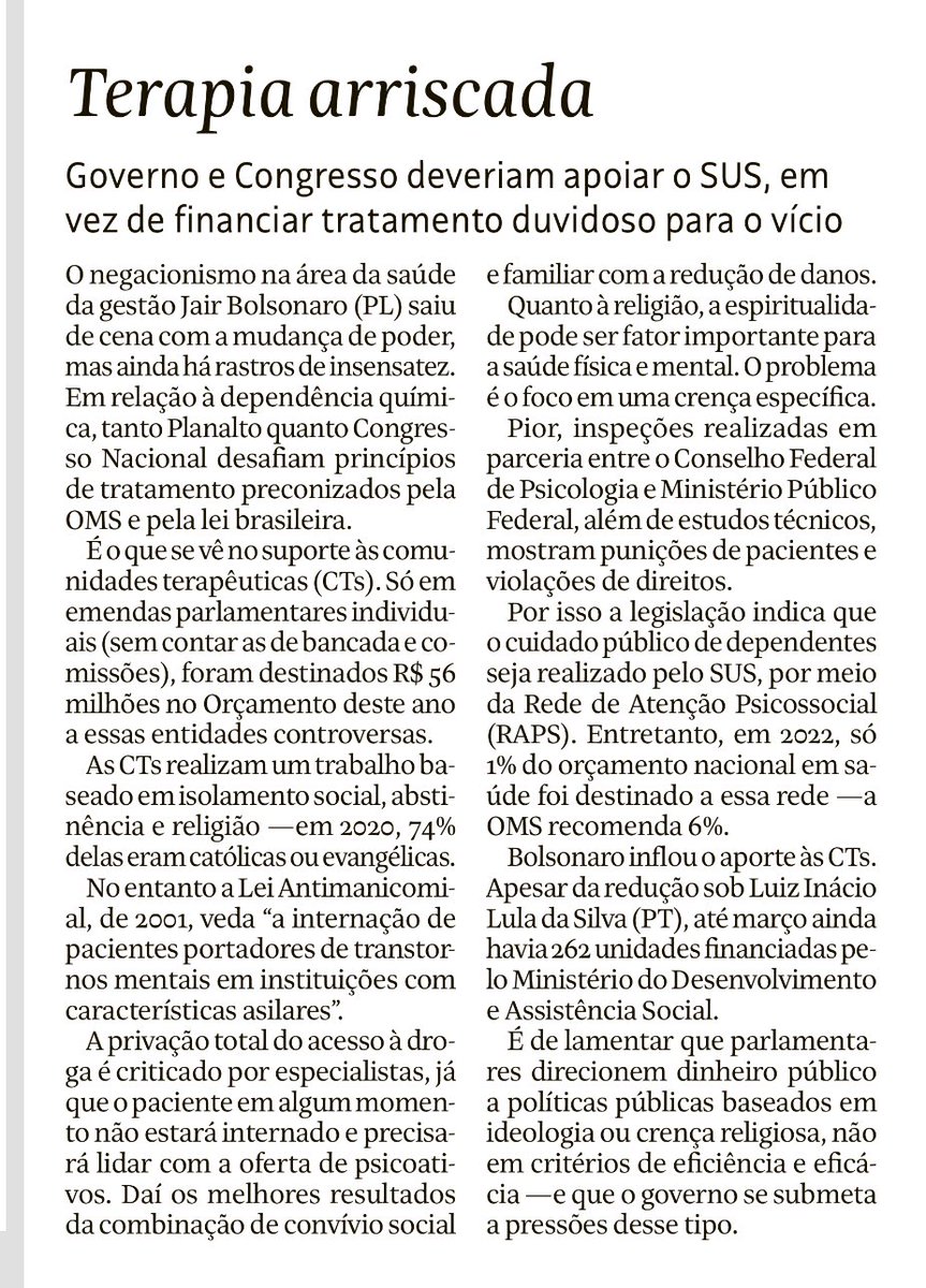 jurandifrutuoso's tweet photo. As #CTs lidam com pacientes, agridem a #ReformaPsiquiátrica, usam recursos públicos e não são #SUS. Coisas do Brasil. 

⁦@minsaude⁩
⁦@ConassOficial⁩ 
⁦@conasems⁩ 
⁦@comunicacns⁩ https://t.co/MHEf5tN1kA