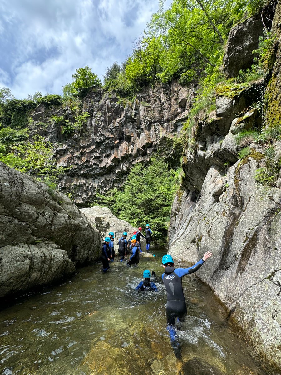 Yr9 France: Group 1 had a great time canyoning at Haute Besorgues yesterday