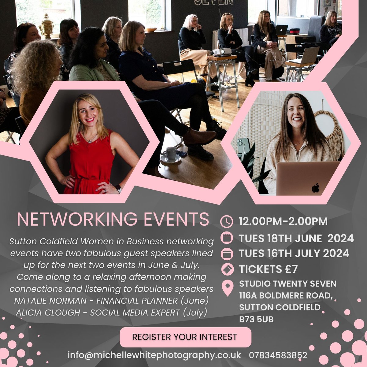 Only a few tickets left for our next networking events in June & July. Who wants to last few tickets? 🙌 To book email me at Info@michellewhitephotography.co.uk #networking #suttoncoldfieldsmallbusinesses #birminghambusinessowners