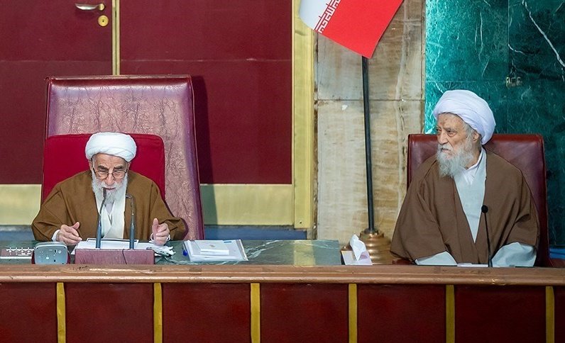 Members of Iran's 88-seat Assembly of Experts have put a younger cleric at the helm to replace former chairman Janati, 97. With 55 votes, Movahedi Kermani, 93, was elected today as the new chairman. The assembly's main task is to pick the next supreme leader.