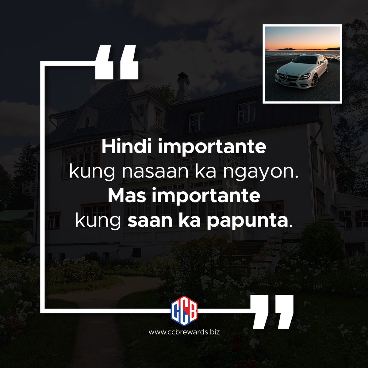 ccbrewards's tweet photo. "Hindi importante kung nasaan ka ngayon. Mas importante kung saan ka papunta."

#ccb #cashback #ccbglobalrewards https://t.co/CETYJkUPrx
