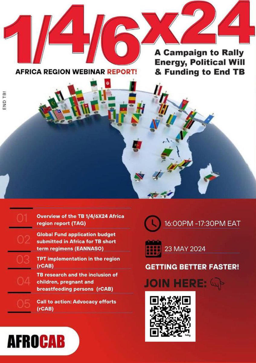 Calling out to all #tuberculosis advocates, CSOs and Communities. 🗓️ 23rd May 2024. 🕛⏰ 4:00 pm EAT. Use this link to access the discussions us02web.zoom.us/j/85666890535 #YesWeCanEndTB @GlobalFund @StopTB @StopTBZimbabwe @StopTBIndonesia @StopTBKe @stoptbngo @stoptbtanzania