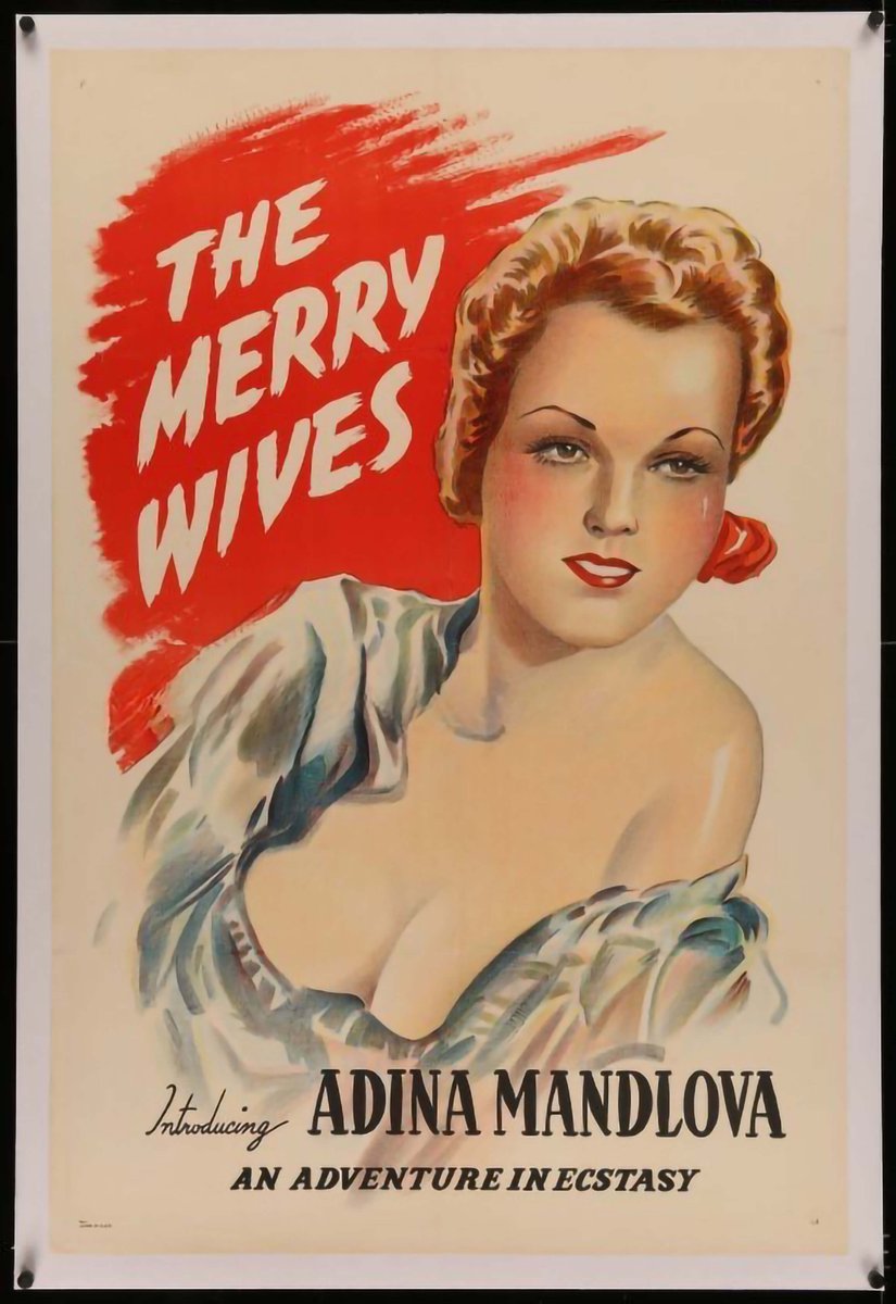 Czechposterman's tweet photo. Extremely rare linen backed stone lithography One Sheet movie Poster featuring Czech actress Adina Mandlova in The Merry Wives (Cech Panen Kutnohorskych) aka The Guild Of The Kutna Hora Virgins.
#adinamandlova #lithography #czech #cinema #linenbacked #movieposter #onesheet https://t.co/ebLZqscV2w