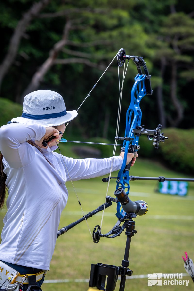 Han Seungyeon takes on the leadership on home soil. 💥

#ArcheryWorldCup #archery