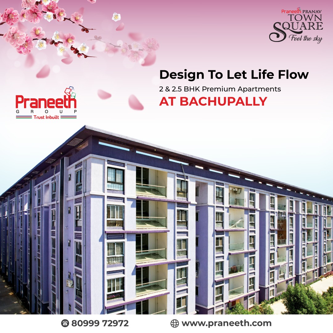 Let life flow seamlessly in our luxurious Praneeth Pranav Town Square Apartments.

🌐: praneeth.com/praneethpranav…
☎️ : +91 8099972972

#praneethgroup #praneethpranavtownsquare #luxuryapartments #lifestyleupgrade #reputedrealestatedeveloper #community #gatedcommunityapartments