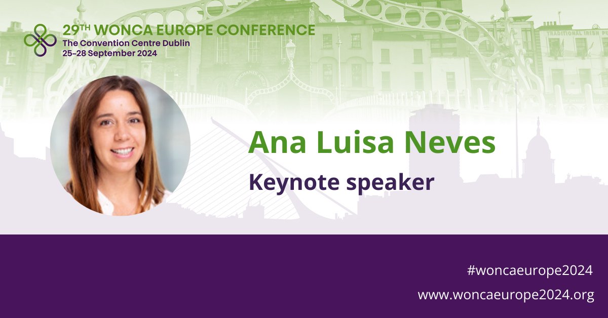 Join us as we welcome Dr Ana Luisa Neves, Clinical Senior Lecturer in Digital Health and Director of the Global Digital Health Unit (GDHU), as our keynote speaker! #woncaeurope2024 @WoncaEurope @WoncaWorld woncaeurope2024.org/keynote-speake…
