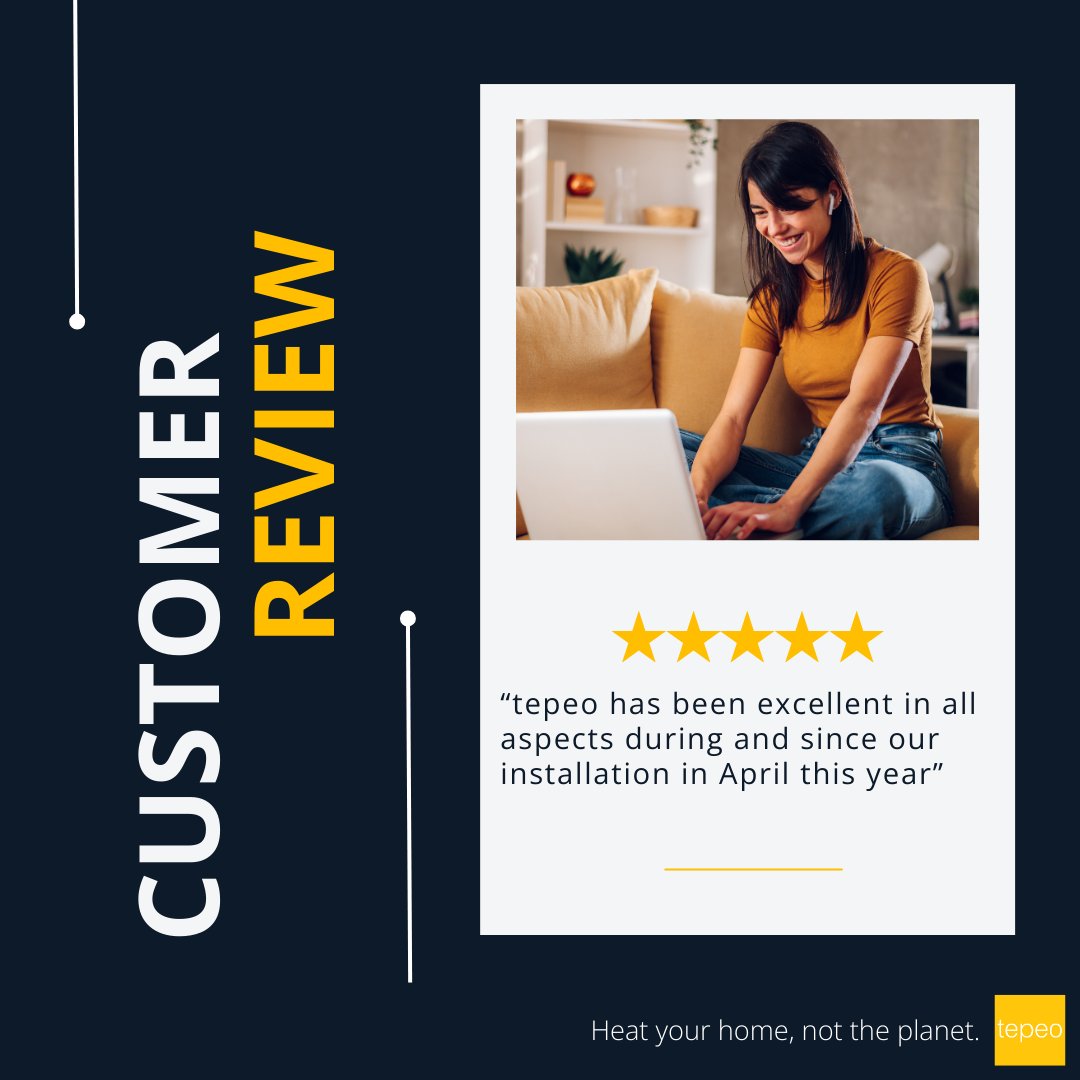 Curious about what our customers have to say? 🤔 ⭐⭐⭐⭐⭐ 'tepeo has been excellent in all aspects during and since our installation in April this year' Check out our Trustpilot reviews! 👉 bit.ly/3tXW8rf