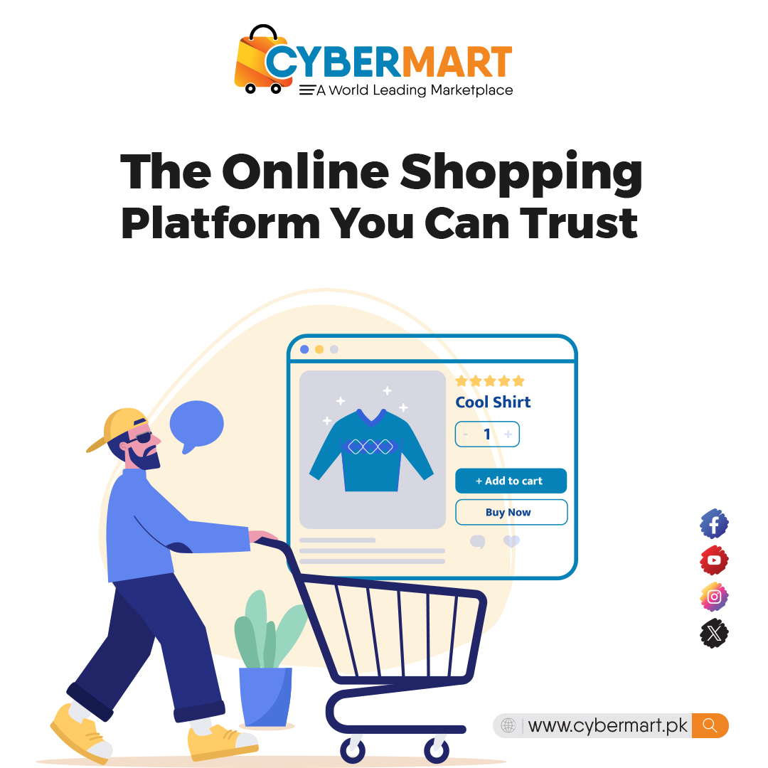 CyberMartPK is the Online Shopping Platform you can Trust...
cybermart.pk

#Cybermartpk #cybermart #onlineshopping #smallbusiness #ecommerce