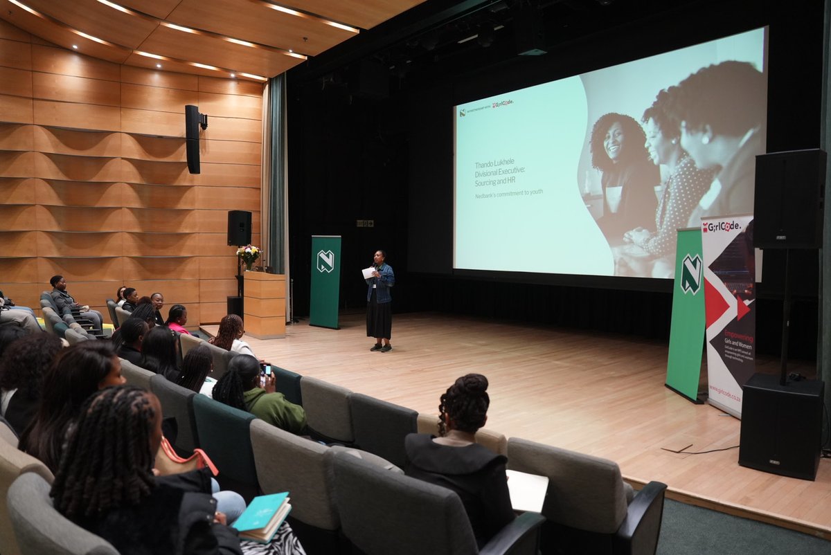 At Nedbank, we’re committed to the youth and women in technology, and today is a celebration of this commitment. #NedbankXGirlCode