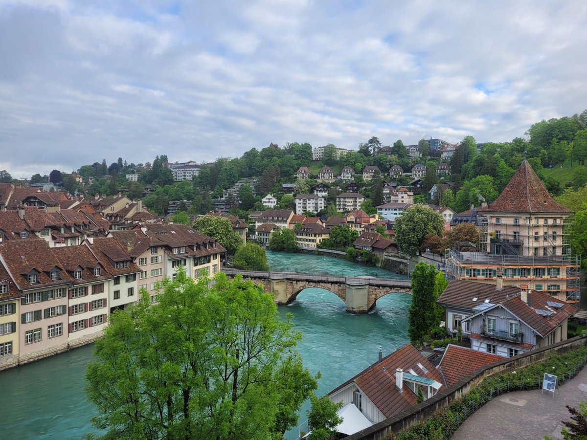 Check out this stunning photo shared by EPRC researcher Eléna Jabri during her recent trip to Berne, Switzerland for EoRPA fieldwork 📸 The colour of the Aare River is breath-taking 🌊 #EoRPA #research #Switzerland