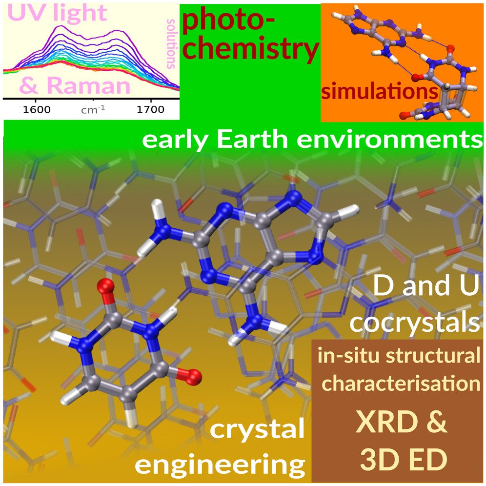 Base-pairing of uracil &amp; 2,6-diaminopurine alters their photochem properties with pot. implic. for prebiotic chemistry 👉🏽 <a href="/iScience_CP/">iScience journal</a>
shorturl.at/dgOoj 
<a href="/AstroBio_Ben/">Ben K. D. Pearce, PhD</a> <a href="/p021_desy/">P02.1 DESY</a> <a href="/RigakuOxfordXRD/">Rigaku Oxford Diffraction</a> <a href="/IvorLoncaric/">Ivor Lončarić</a> <a href="/EMestrovic/">Ernest Mestrovic</a> <a href="/KrunoslavU/">Krunoslav Užarević</a> <a href="/institutrb/">Ruđer Bošković Institute</a> <a href="/hrzz_science/">Croatian Science Foundation</a>
<a href="/BAMResearch/">BAM_DE</a>