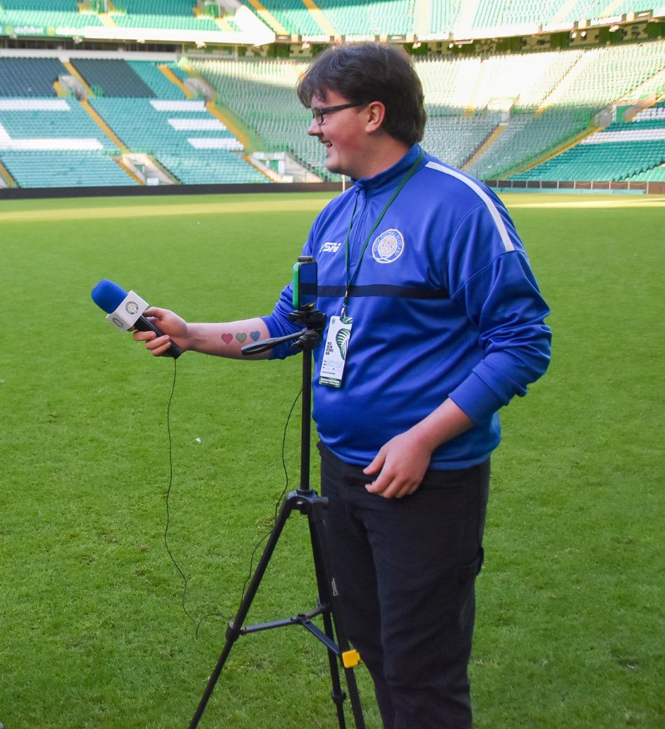 DGJournalism_'s tweet photo. Loved being at Celtic Park last night for the @GSFAfootball Cameronian Cup Final between @HolyroodSec &amp; @BearsdenAcademy with @yfst. It was a good game &amp; it wasa pleasure to be at Parkhead! https://t.co/Edp9rQjj7T